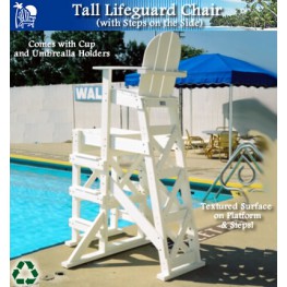 TLG530 Tall/Large Lifeguard Chair with Side Steps